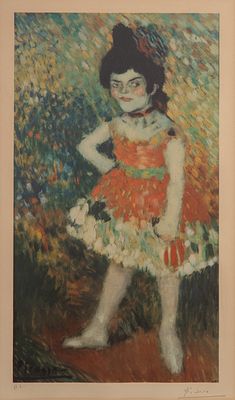 Pablo Picasso - After Pablo Picasso (Spanish, 1881-1973) 'La Danseuse Naine' Offset Lithograph 