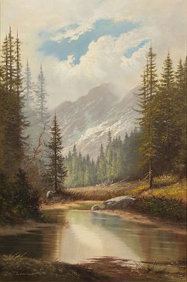 Joseph Heinrich Thomas - Joseph Heinrich Thomas (German, 20th Century) Oil on Canvas Undated 