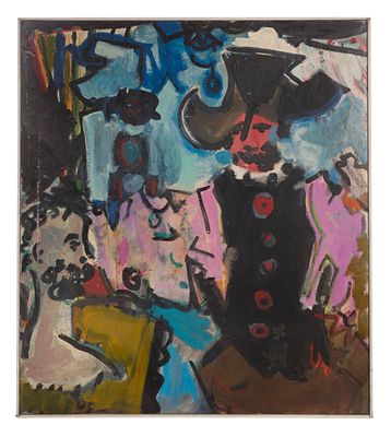 Unknown Artist (20th Century) 'Weakness I' Oil on Canvas 1964, signed 'Bower' verso, depicting 