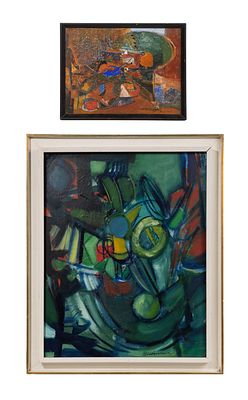 Richard Kinnaird - Richard Kinnaird (American, 1931-2013) Oil on Board (2) total items, including 