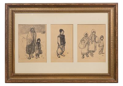 Theophile Alexandre Steinlen - Theophile Alexandre Steinlen (French, 1859-1923) Lithographs 1915 