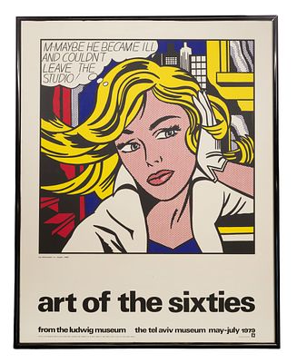 Roy Lichtenstein - Roy Lichtenstein (American, 1923-1997) 'Art of the Sixties' Serigraph Poster 