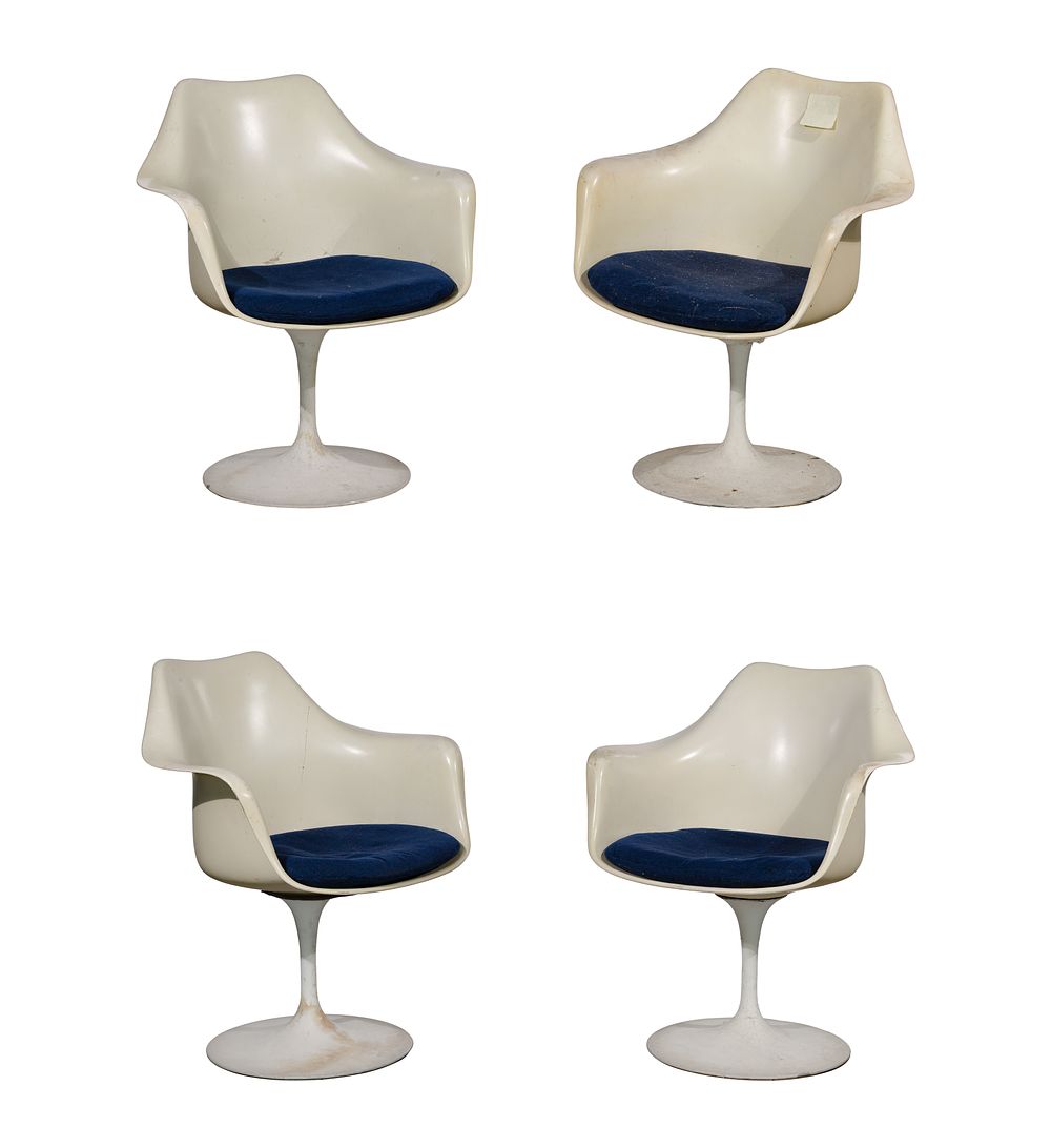 Lot 255: Eero Saarinen for Knoll Tulip Armchairs
