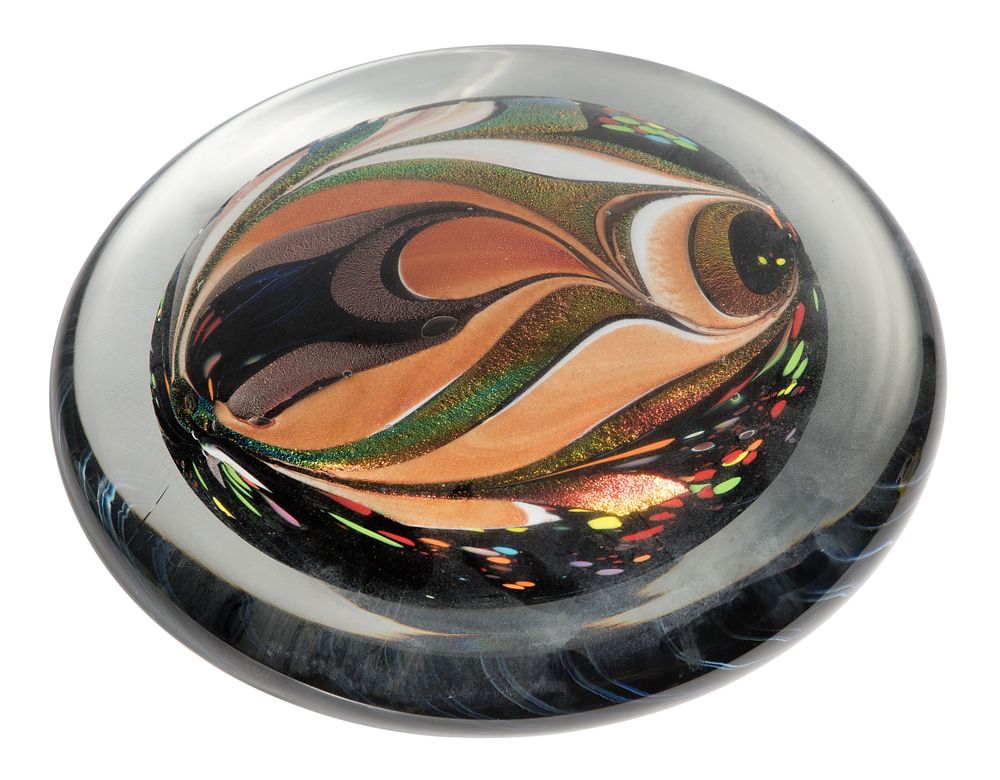 Lot 300: Rollin Karg (American, b.1944) Art Glass Sculpture