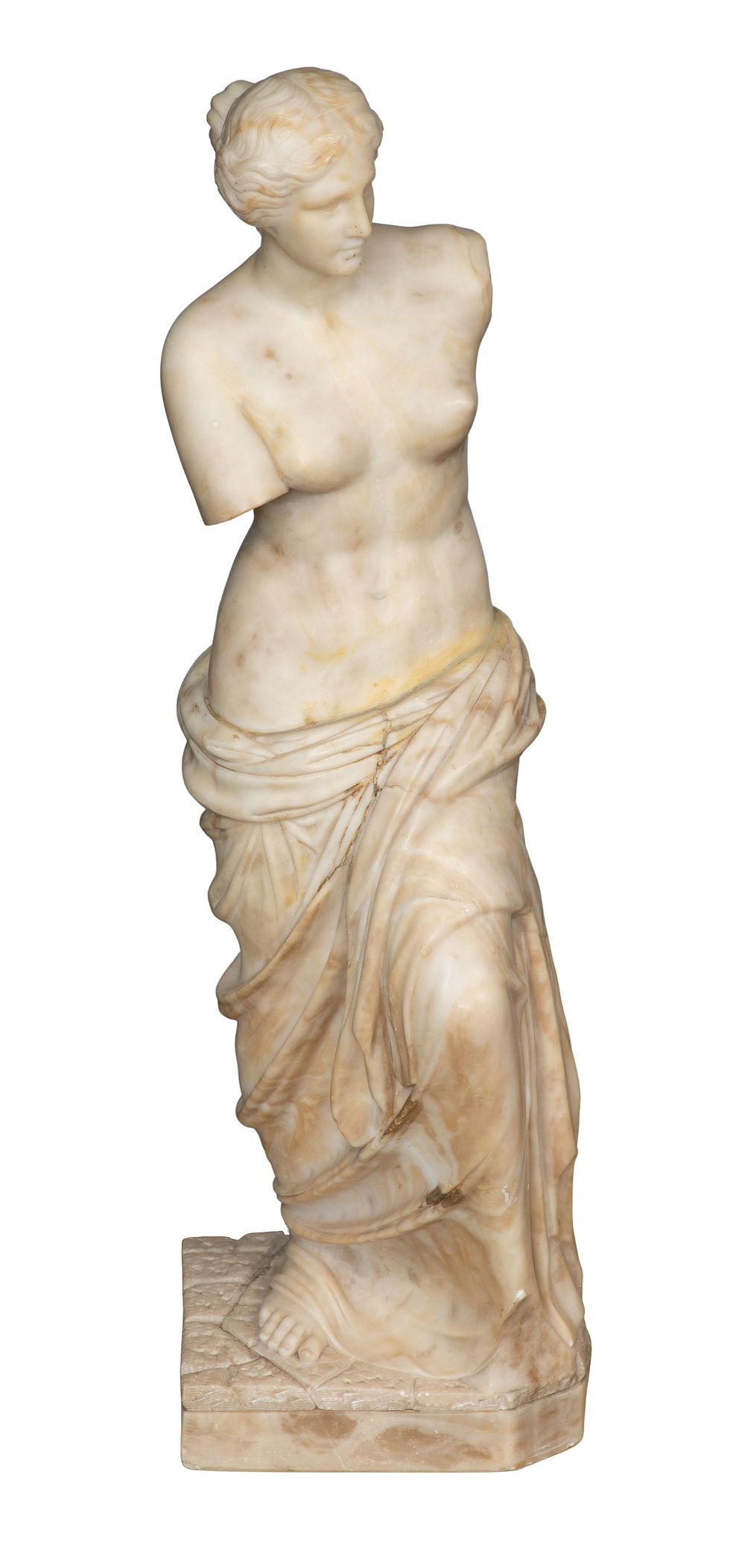 Lot 321: Venus de Milo Style Alabaster Sculpture