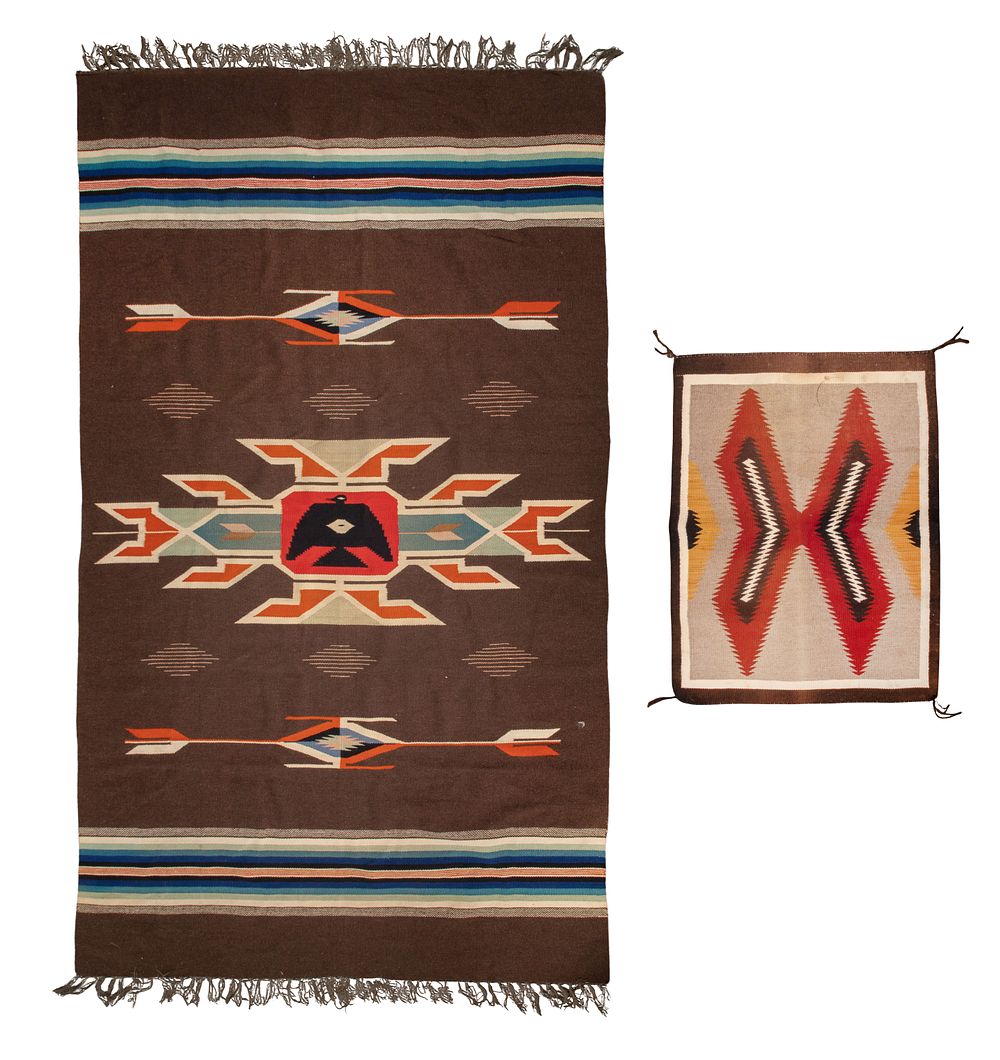 Lot 367: Native American Navajo Wool Textiles
