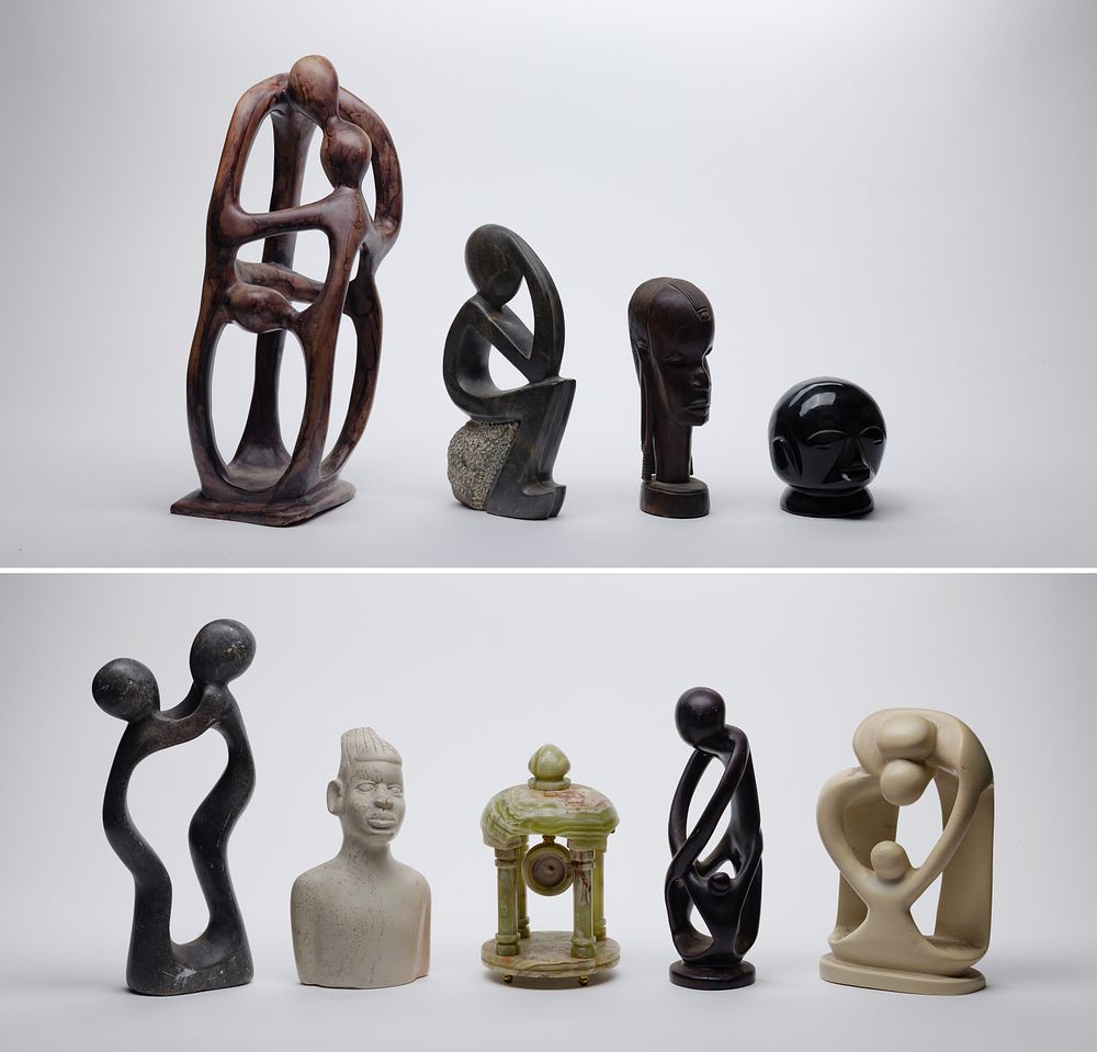 Lot 373: African Shona Style Stone Carvings