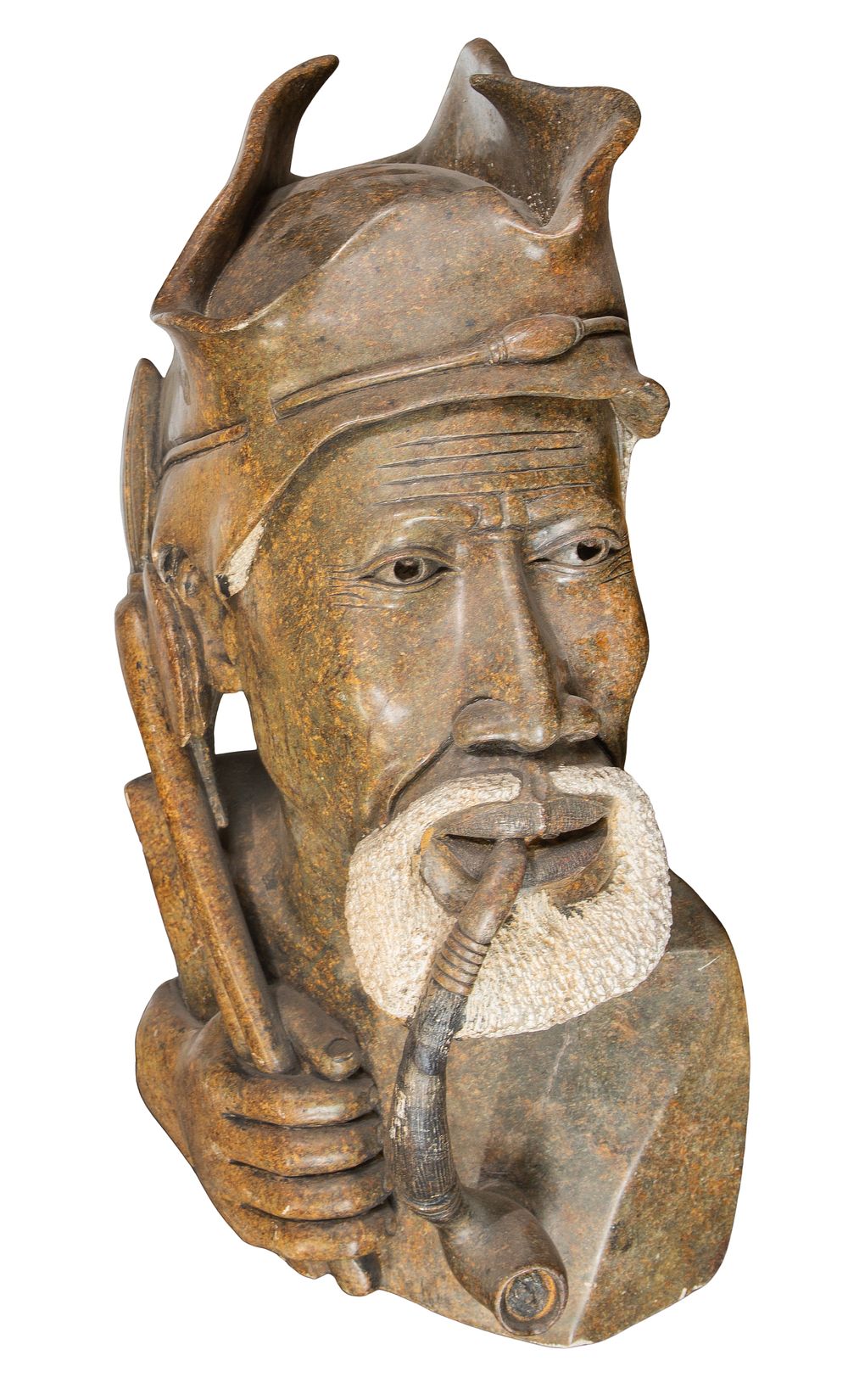 Lot 374: Thomas Tandi (African, 20th Century) Shona Style Stone Bust