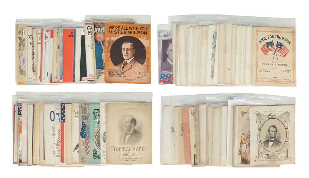Lot 396: Abraham Lincoln and Presidential Sheet Music Assortment