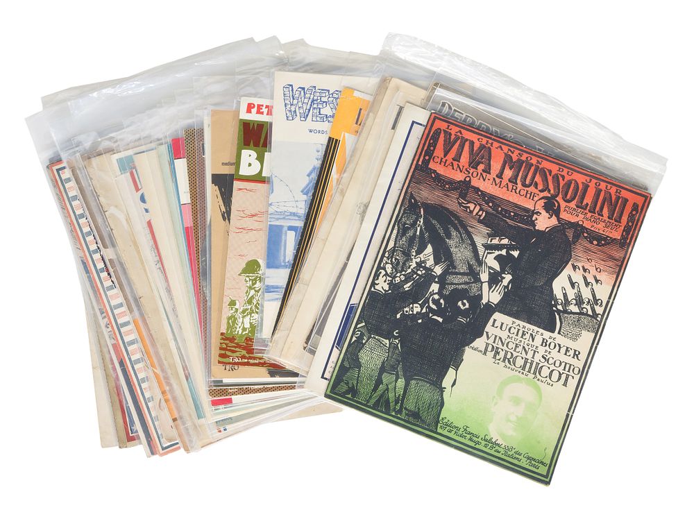 Lot 400: Military, Political and Labor Sheet Music Assortment