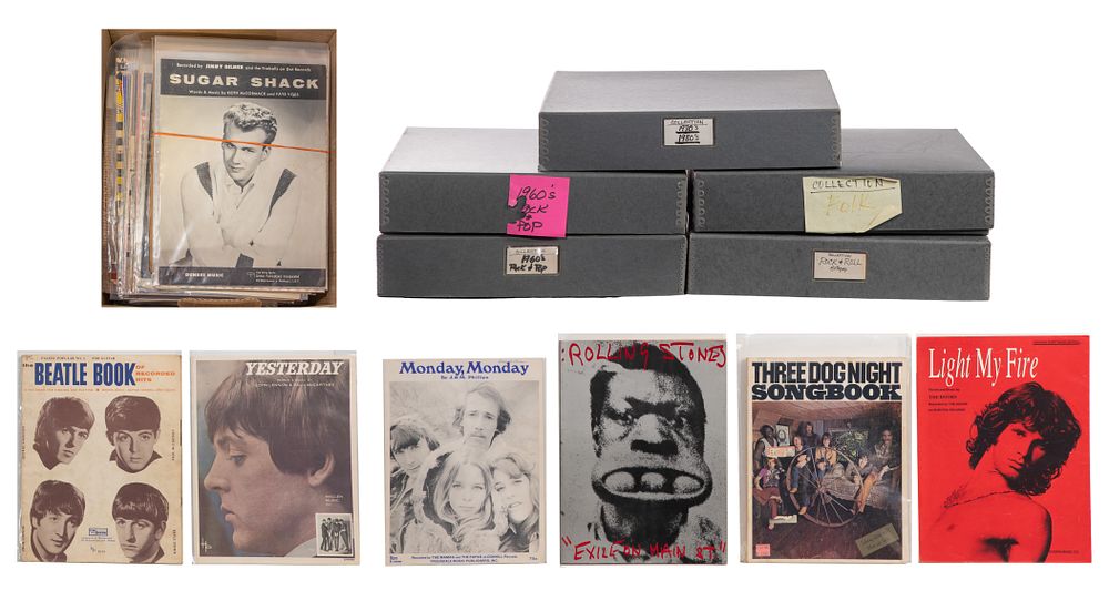 Lot 402: Rock and Pop Sheet Music Assortment