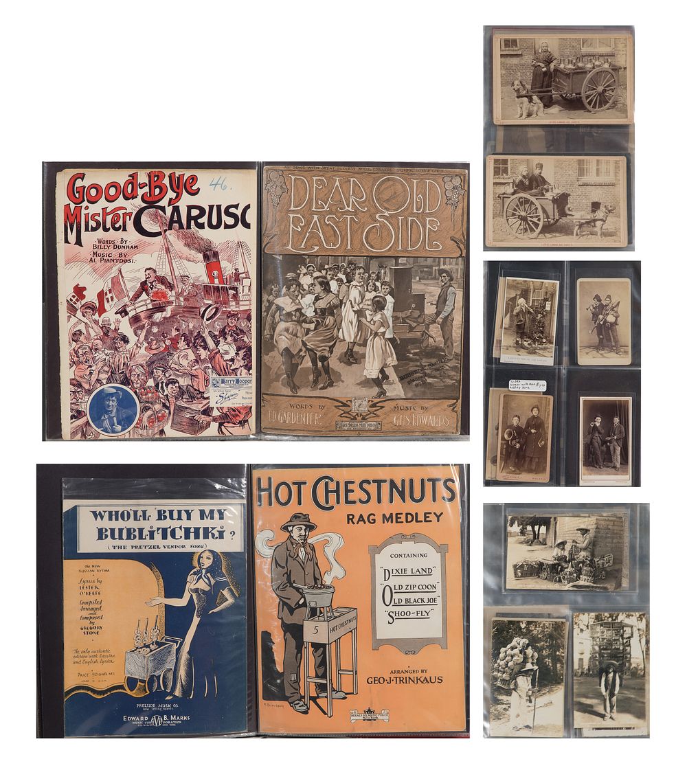 Lot 412: Street Musician and Vendor Photographic and Ephemera Assortment