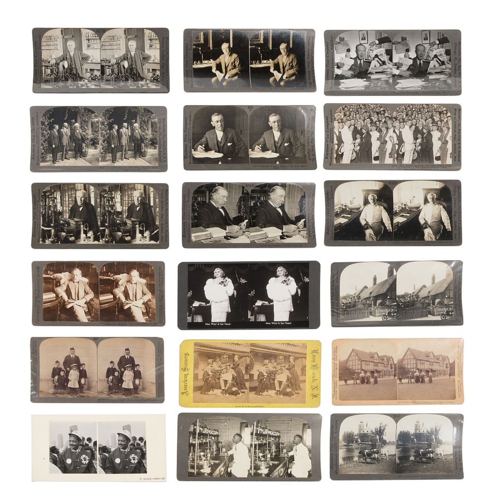 Lot 417: Famous Person Stereoview Assortment