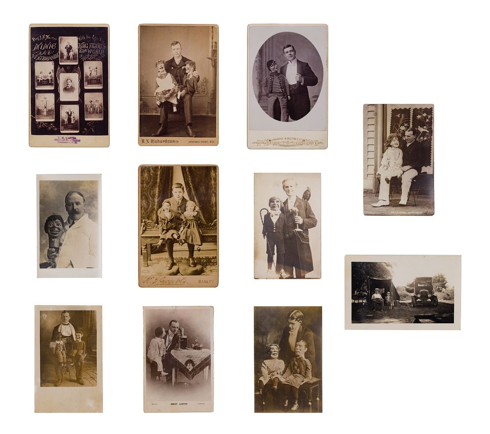 Lot 443: Ventriloquism, Puppets and Marionette Photographic Assortment