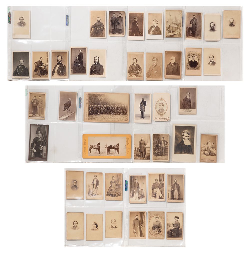 Lot 455: Civil War Carte de Visite Assortment