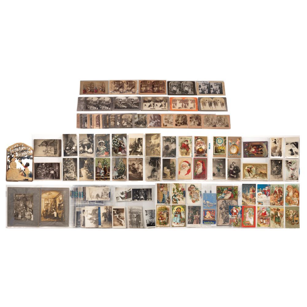 Lot 468: Christmas Themed Photograph and Postcard Assortment