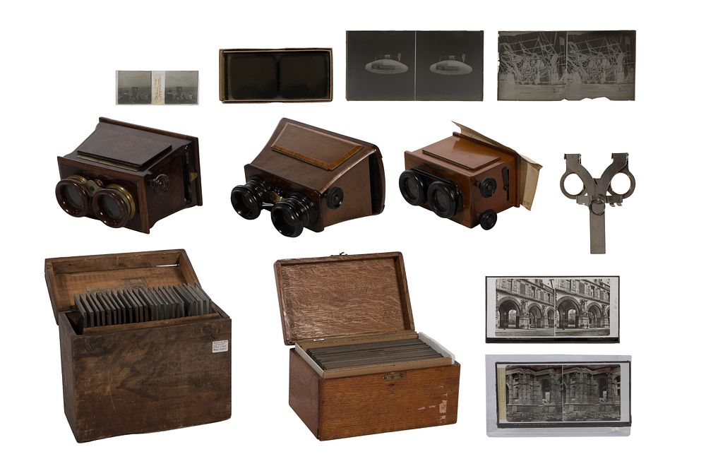 Lot 478: Stereoscope and Glass Slide Assortment