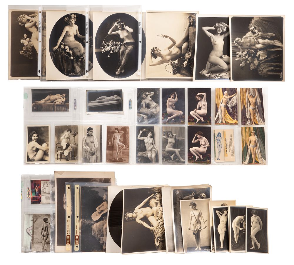 Lot 488: French Postcard and Pin-Up Photograph Assortment