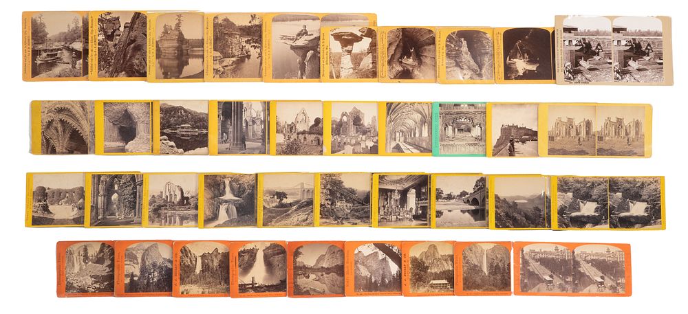 Lot 489: Stereoview and Photographic Card Assortment