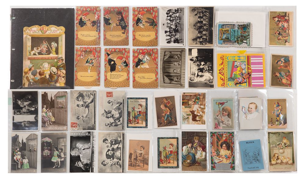 Lot 493: Punch and Judy Postcard and Photograph Collection