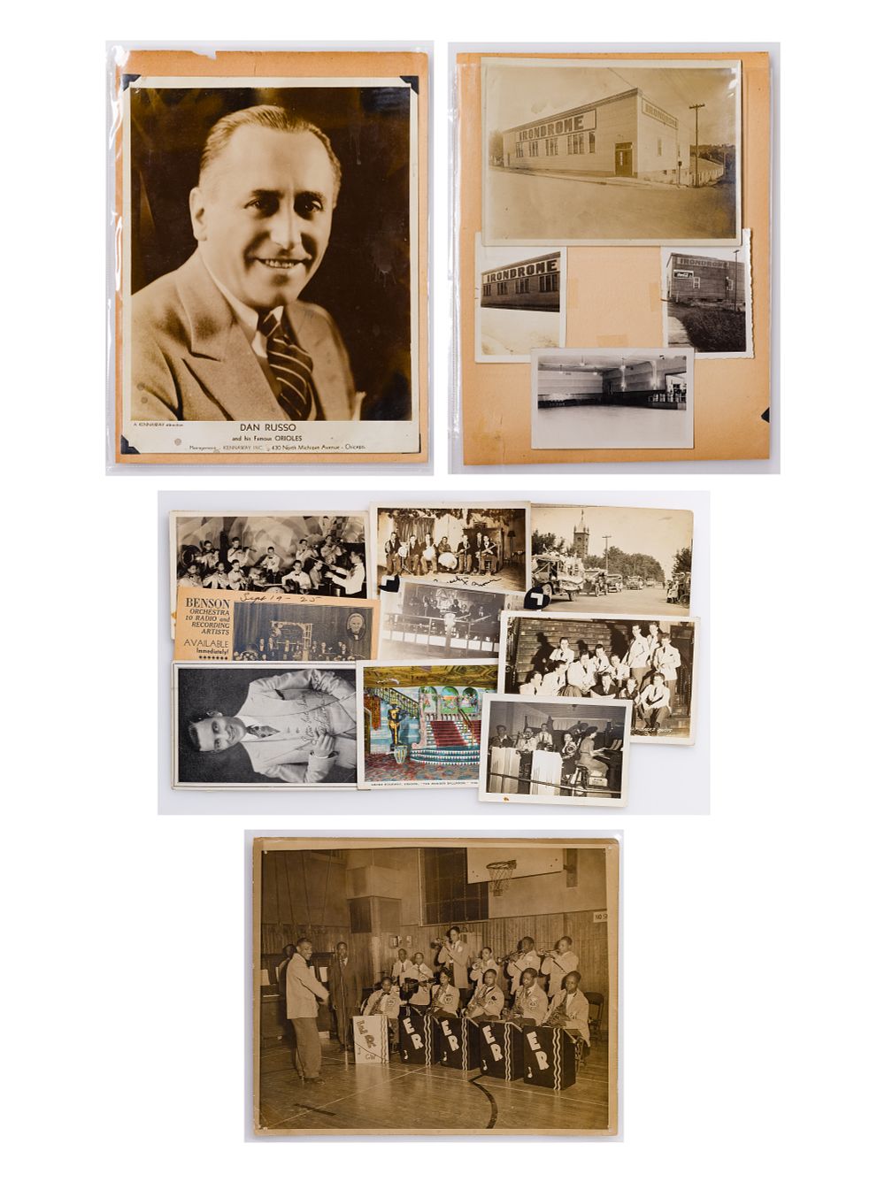 Lot 511: Irondrome Dance Hall and Jazz Musician Photographic and Ephemera Assortment
