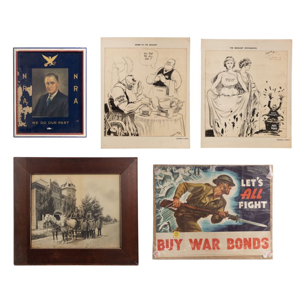 Lot 521: World War 2 Era Graphic Art Assortment