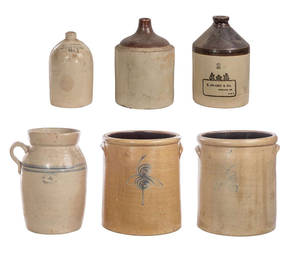 Lot 526: Stoneware Jug and Crock Assortment