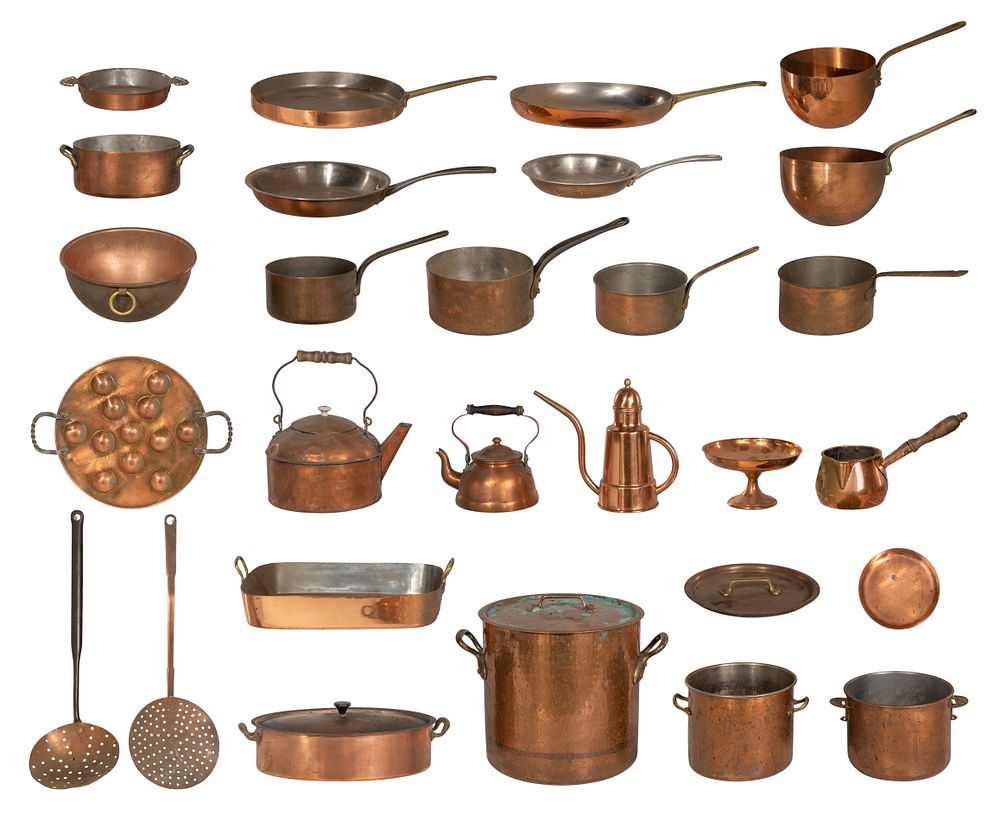Lot 530: Copper Cookware Assortment
