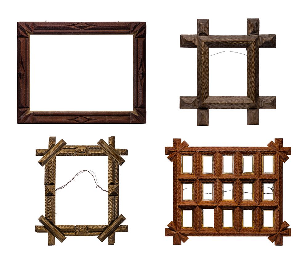 Lot 539: Tramp Art Frame Assortment