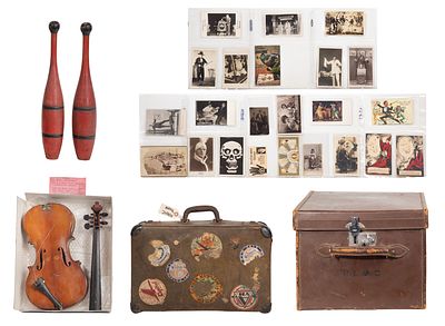 Scott and Company Leather Hat Case A multi-hat case of brown leather having metal fittings 