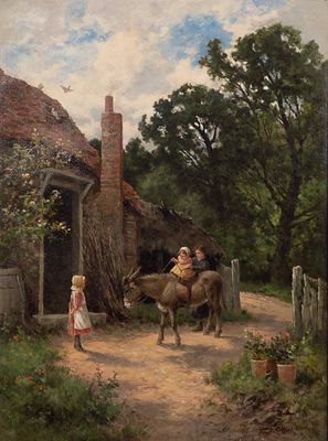 Harry H. Parker - Henry H. Parker (British, 1858-1930) Oil on Canvas Undated, signed, depicting a 