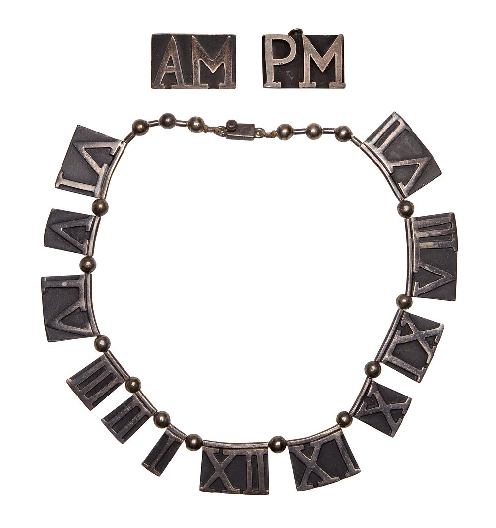 Lot 251: Margot de Taxco Sterling Silver Necklace and Earring Set