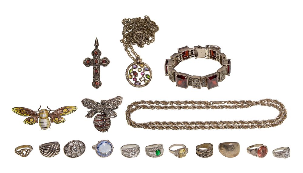 Lot 252: Sterling Silver Jewelry Assortment