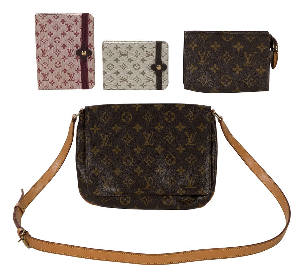 Louis Vuitton - Louis Vuitton Assortment (4) items including a monogrammed canvas Musette Tango 