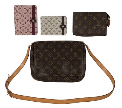 Louis Vuitton - Louis Vuitton Assortment (4) items including a monogrammed canvas Musette Tango 