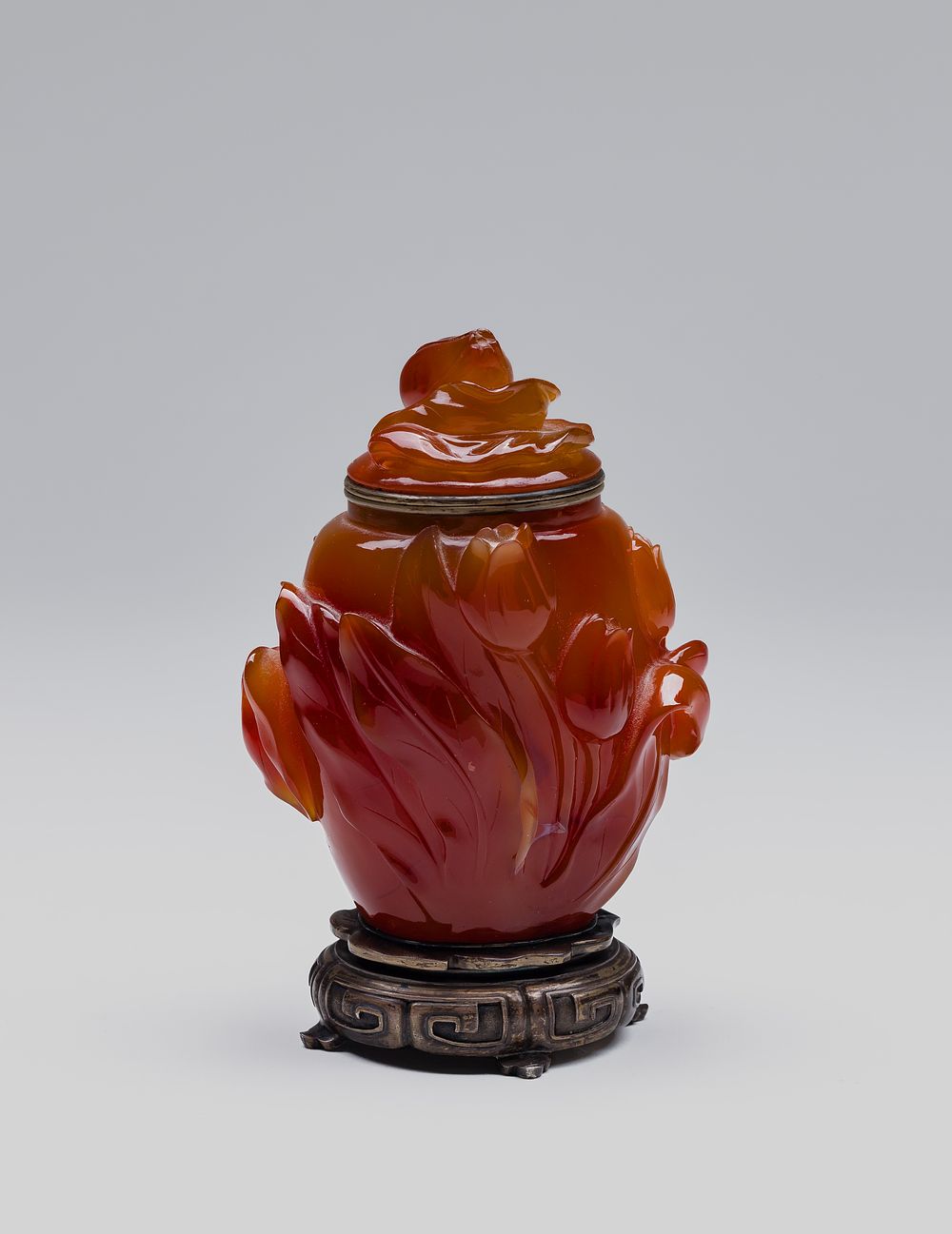 Lot 265: Japanese Yamanaka & Co. Inc Carved Agate Inkwell