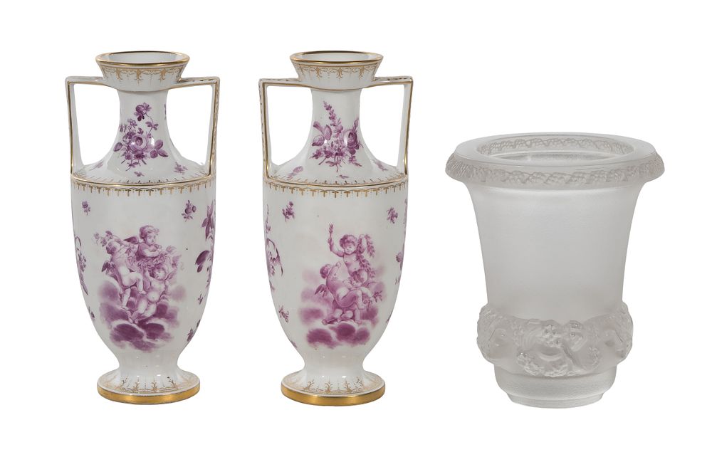 Lot 282: KPM Porcelain Urns