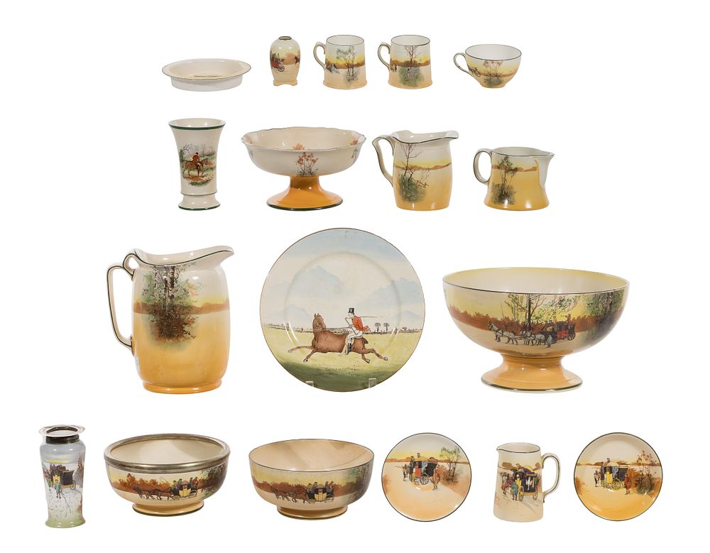 Lot 288: Royal Doulton Coaching Days Porcelain Assortment