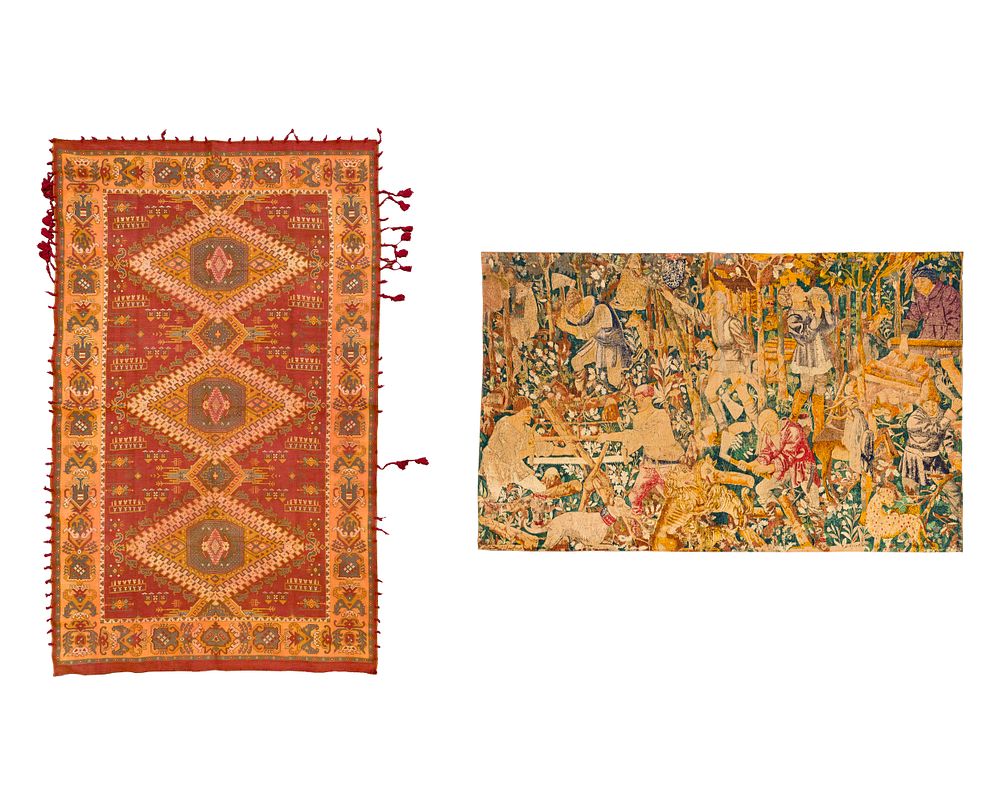 Lot 306: Tapestry and Afghan
