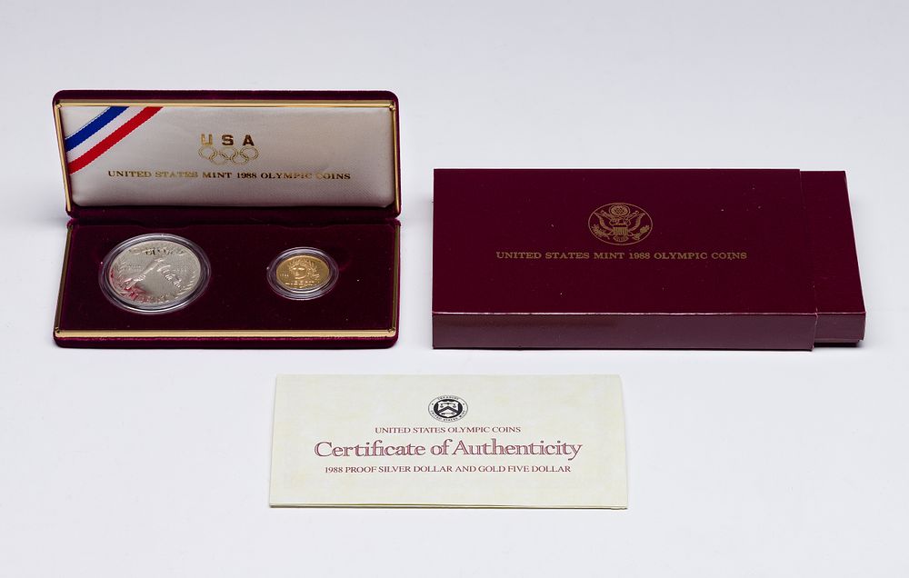 Lot 338: 1988 Olympic Coin Mint Set