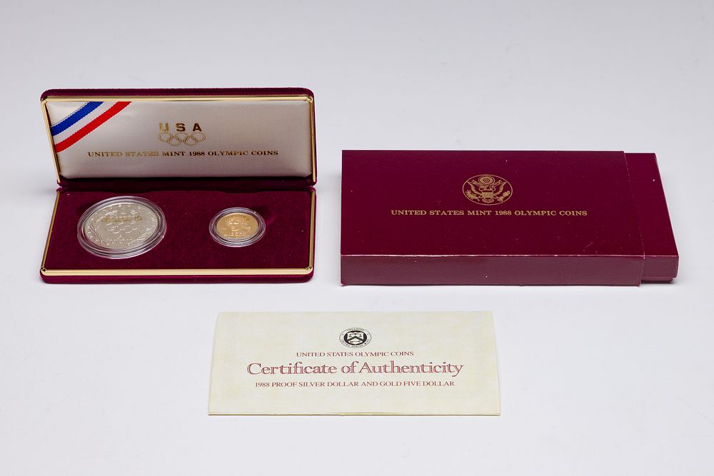 Lot 339: 1988 Olympic Coin Mint Set