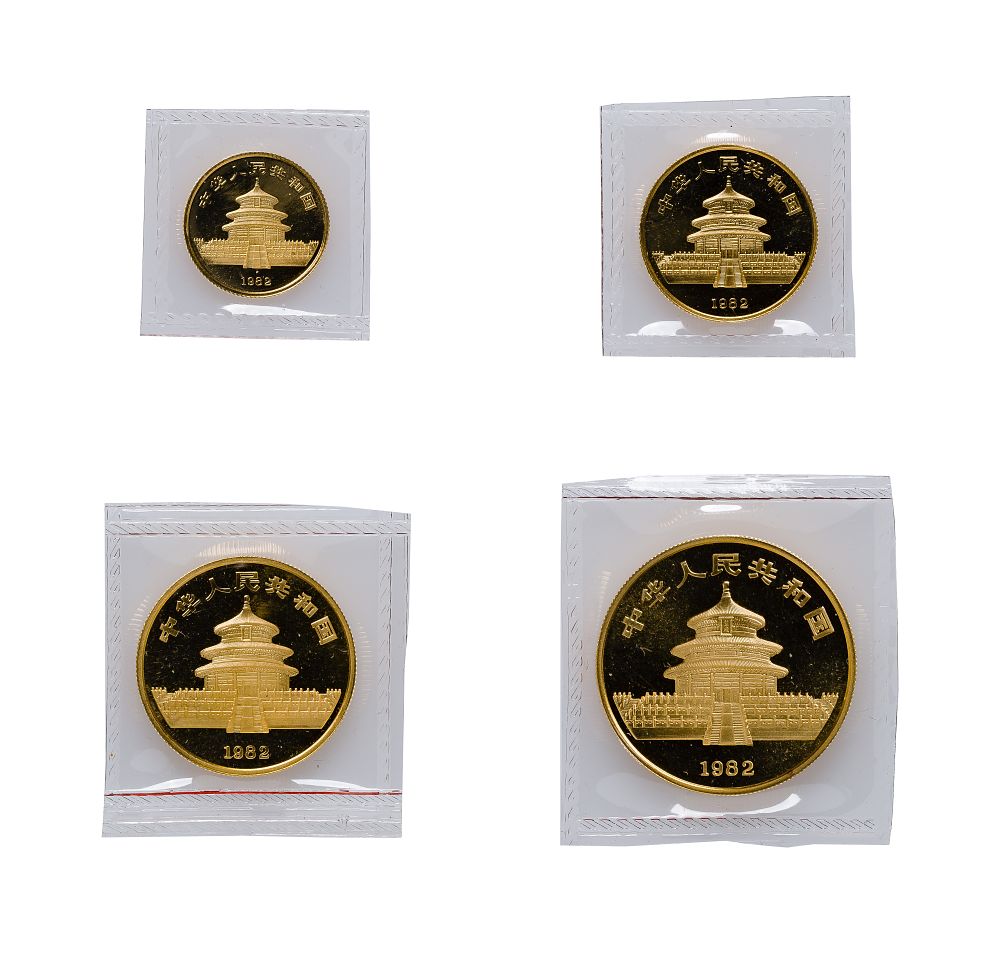Lot 345: China: 1982 Gold Panda Collection