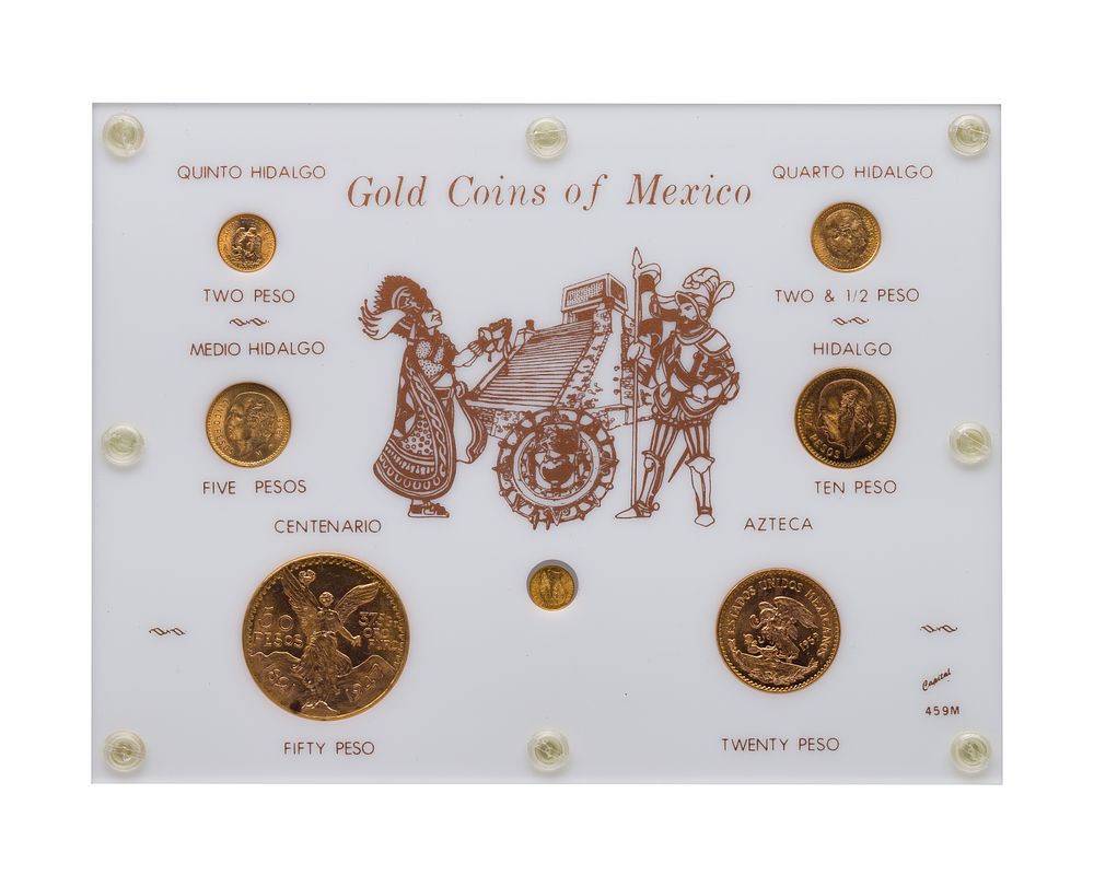 Lot 355: Mexico: Gold Peso Type Set