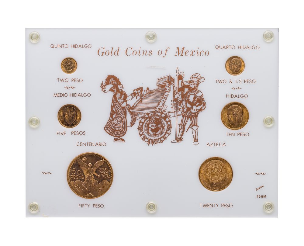 Lot 356: Mexico: Gold Peso Type Set