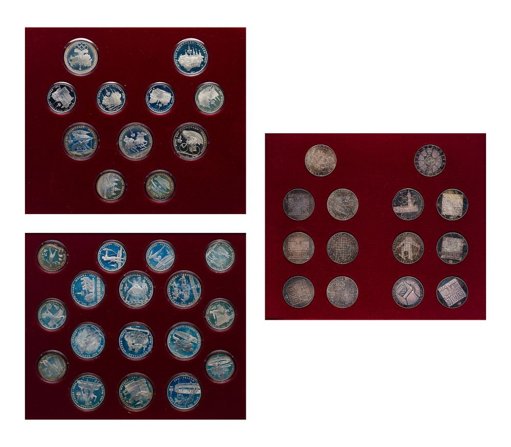 Lot 357: Olympic Silver Coin Sets