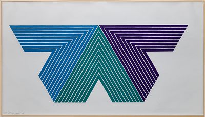 Frank Stella - Frank Stella (American, 1936-2024) 'Black Adder' Serigraph 1968, pencil signed 