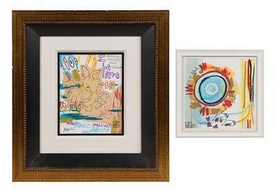 David Le Batard - David 'LEBO' Le Batard (American, b.1972) Mixed Media (2) undated items, signed 