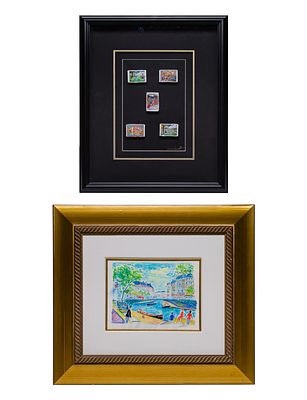 Leslie Lew - Leslie Lew (American, b.1953) Dick and Jane Matchbox Series Mixed Media (2) total 