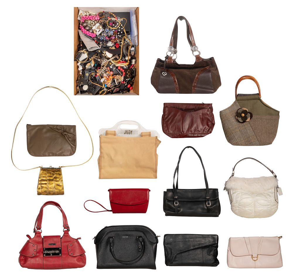 Lot 288: Costume Jewelry and Handbag Assortment
