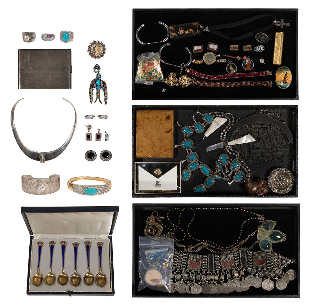 Lot 293: Sterling Silver and Costume Jewelry Assortment